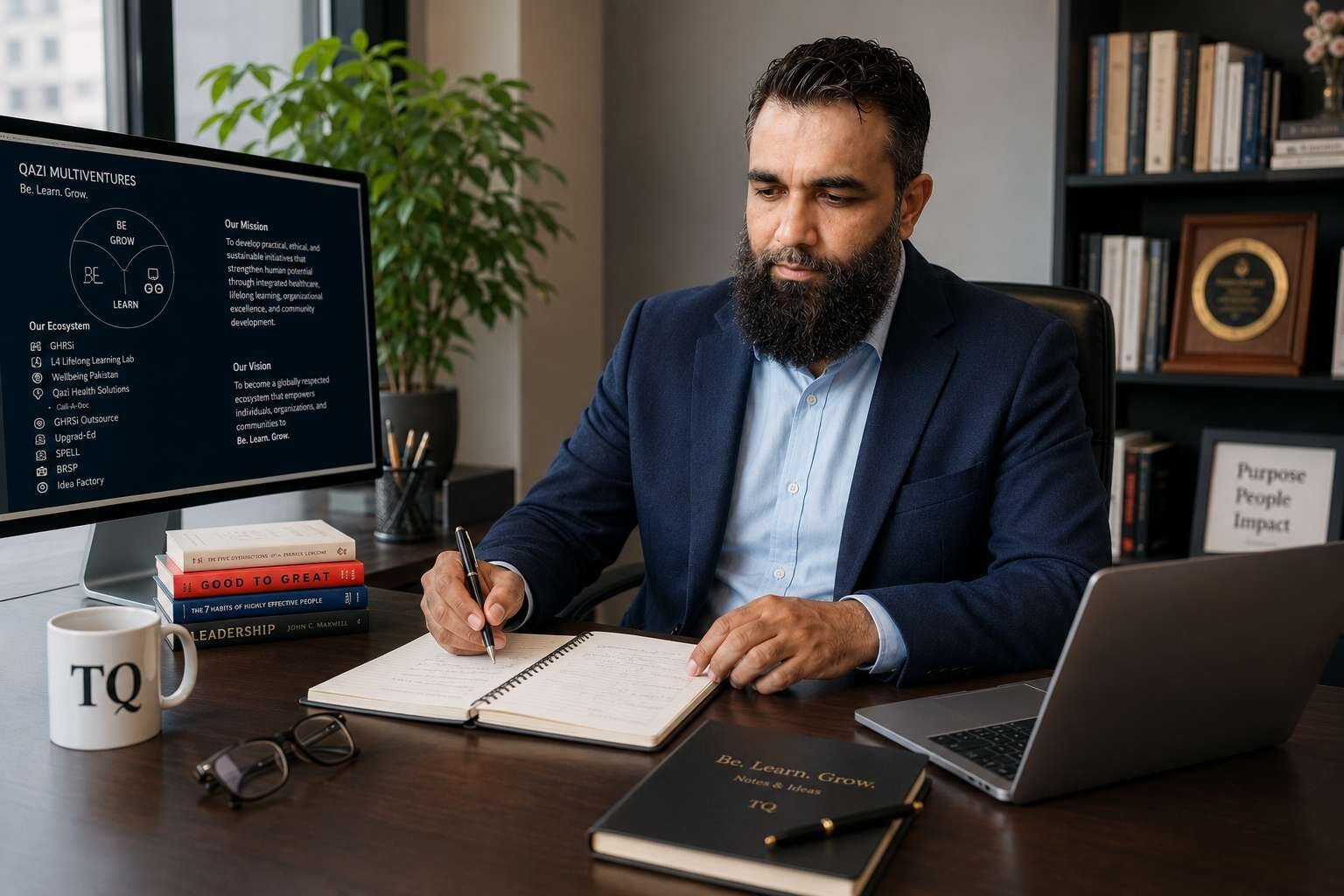 Dr. Qazi Tauseef Uddin Ahmed developing The QAZI Method